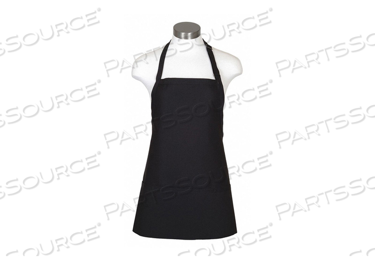 APRON 3-POCKET BIB F10 BLACK by Fame Fabrics
