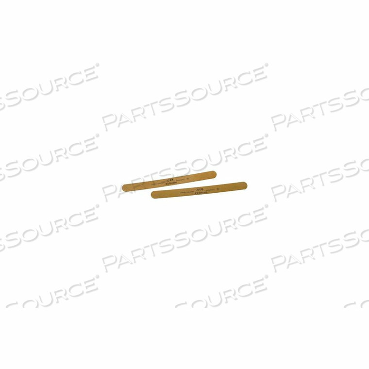 0.008" BRASS THICKNESS GAGE 1/2" X 12" BLADES (PACK OF 12) by Precision Brand 0.008" BRASS THICKNESS GAGE 1/2" X 12" BLADES (PACK OF 12) by Precision Brand