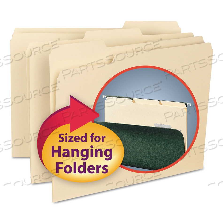 FOLDERS INTERIOR FOLDER MANILA PK100 by Smead