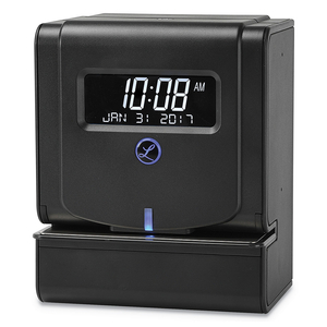 HEAVY-DUTY THERMAL TIME CLOCK, DIGITAL DISPLAY, CHARCOAL by Lathem Time