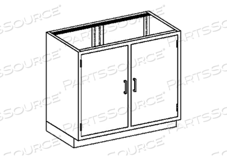 BASE CABINET 35"W X 35 3/4"H X 22"D W/(1) S/S ADJ SHELF W/(2) HINGED DOORS by Blickman BASE CABINET 35"W X 35 3/4"H X 22"D W/(1) S/S ADJ SHELF W/(2) HINGED DOORS by Blickman