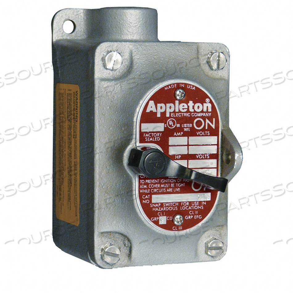 TUMBLER SWITCH EDS SERIES 1 GANG 2-POLE by Appleton Electric TUMBLER SWITCH EDS SERIES 1 GANG 2-POLE by Appleton Electric