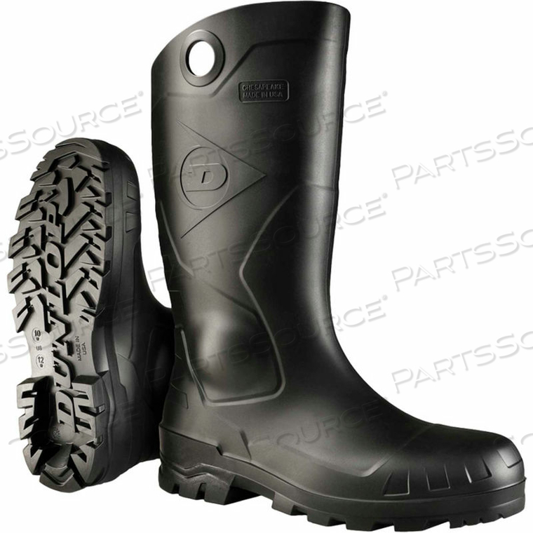 86776 14"H PVC BOOT, STEEL TOE, SIZE 13, BLACK by Dunlop