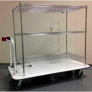 MOTORIZED STOCK CART - 1500 LB. CAP. - 60"X30"X60" by Electro Kinetic Technologies, LLC MOTORIZED STOCK CART - 1500 LB. CAP. - 60"X30"X60" by Electro Kinetic Technologies, LLC