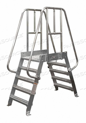 CROSSOVER LADDER 6 STEP ALUMINUM 90IN. H by Cotterman