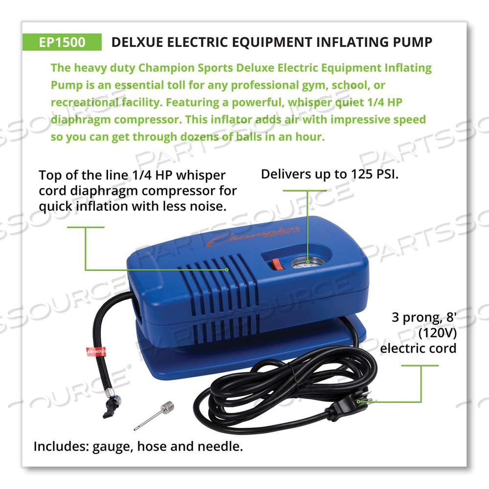 PUMP,DLX,ELECT,INFLATOR by Champion Sports