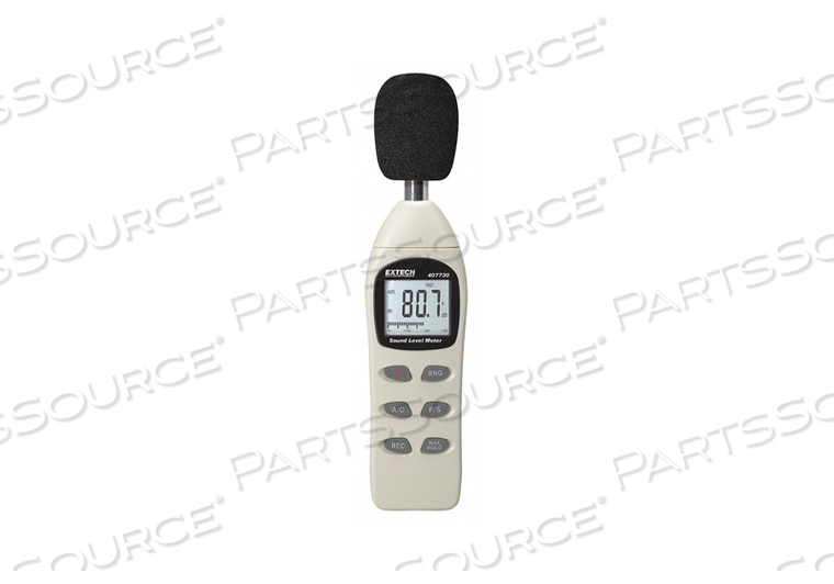 DIGITAL SOUND LEVEL METER, PLASTIC, 4 AAA BATTERIES by Extech Instruments