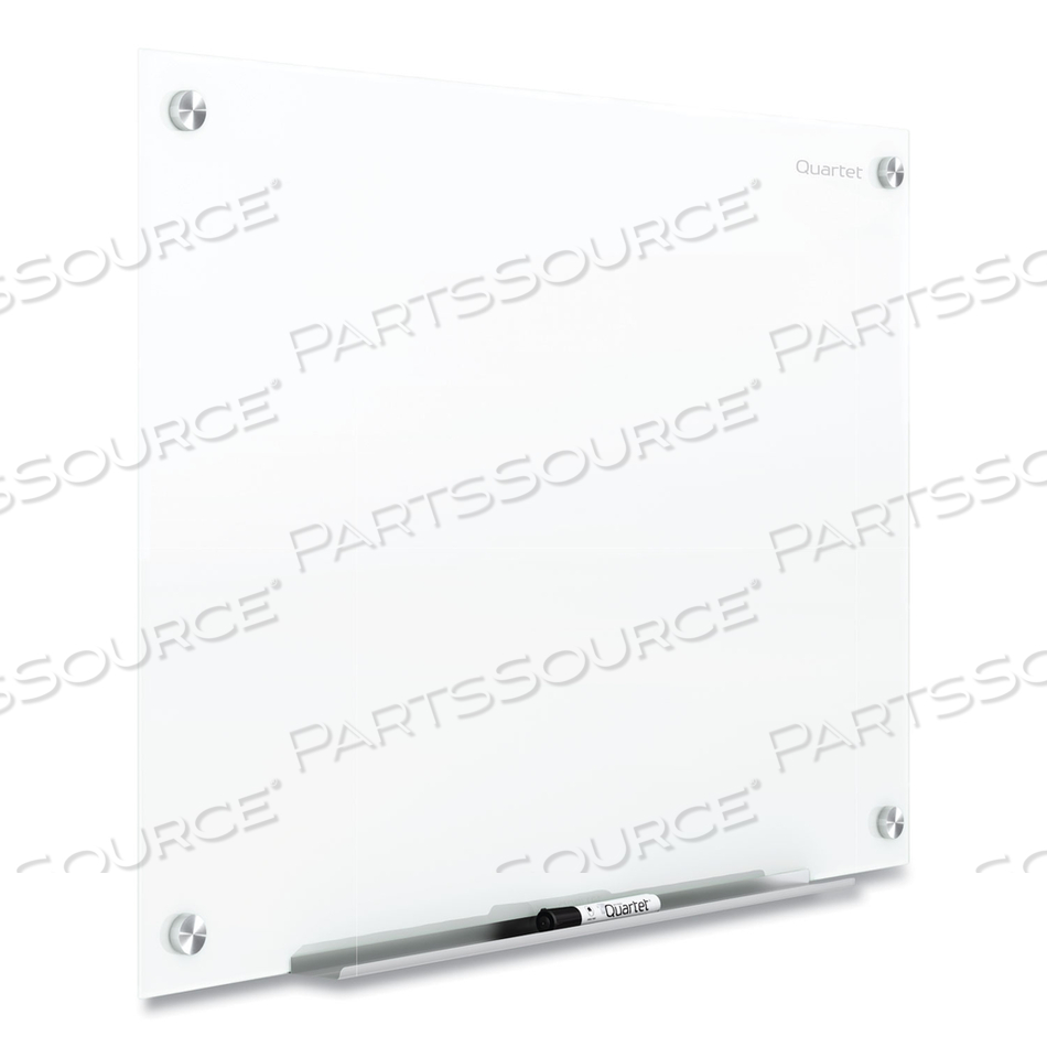 BRILLIANCE GLASS DRY-ERASE BOARDS, 48 X 48, WHITE SURFACE 