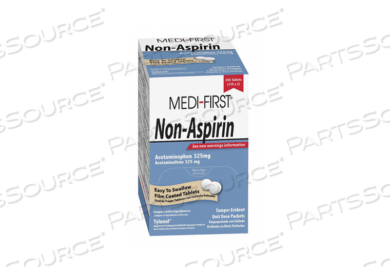 NON-ASPIRIN PAIN RELIEF TABLET PK250 by Medi-First NON-ASPIRIN PAIN RELIEF TABLET PK250 by Medi-First