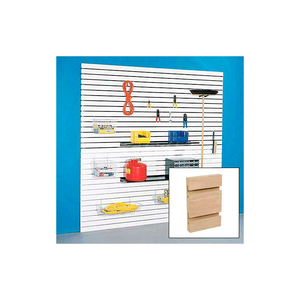 48" X 96" SLATWALL PANEL - RED OAK VENEER, WITH ALUMINUM INSERTS - PKG QTY 4 by Holland Panel Products