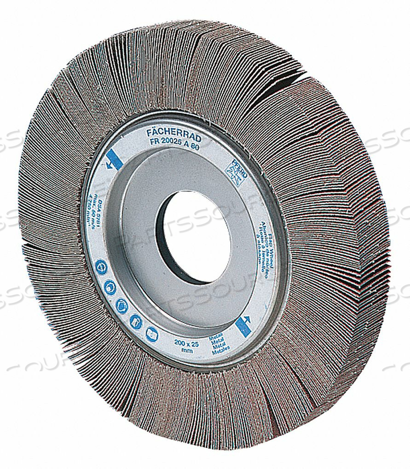 FLAP WHEEL COATED AO 8 IN. 80 GRIT by Pferd