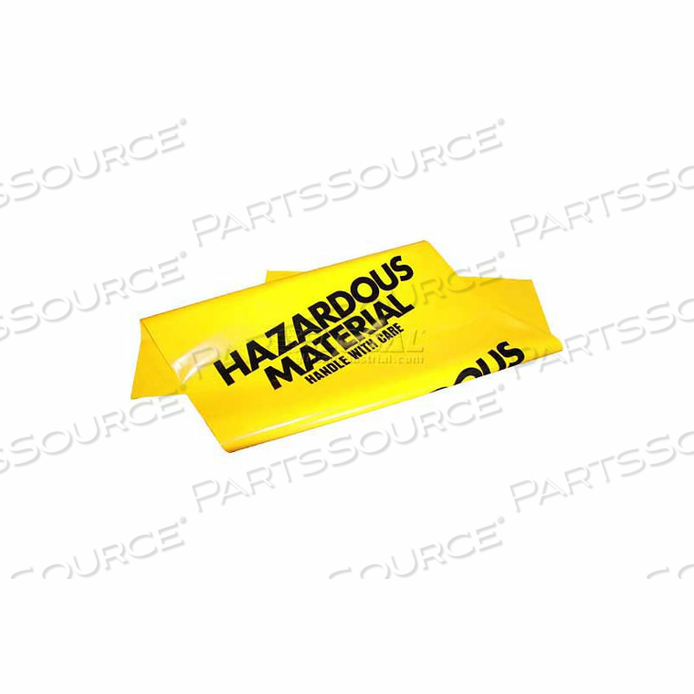 HAZMAT MATERIAL YELLOW DISPOSAL BAGS, 250 PER CASE by Enpac HAZMAT MATERIAL YELLOW DISPOSAL BAGS, 250 PER CASE by Enpac