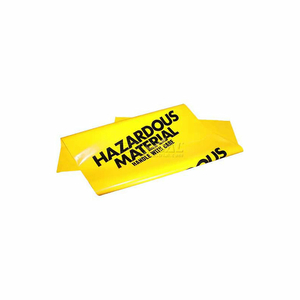 HAZMAT MATERIAL YELLOW DISPOSAL BAGS, 250 PER CASE by Enpac