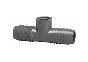 REDUCING ADAPTER TEE, 1 1/4 IN X 1 IN X 1 1/4 IN FITTING PIPE SIZE, 200 PSI, GRAY by Lasco REDUCING ADAPTER TEE, 1 1/4 IN X 1 IN X 1 1/4 IN FITTING PIPE SIZE, 200 PSI, GRAY by Lasco