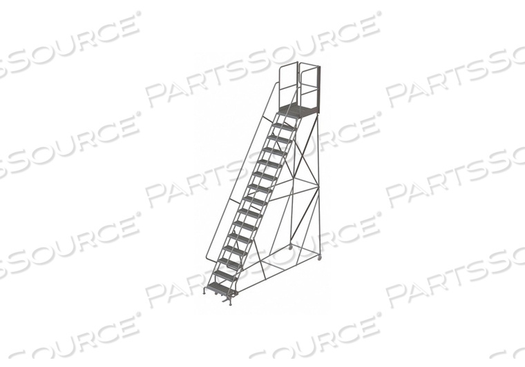 ROLLING LADDER 15 STEPS LOAD CAP. 450LB. by Tri-Arc