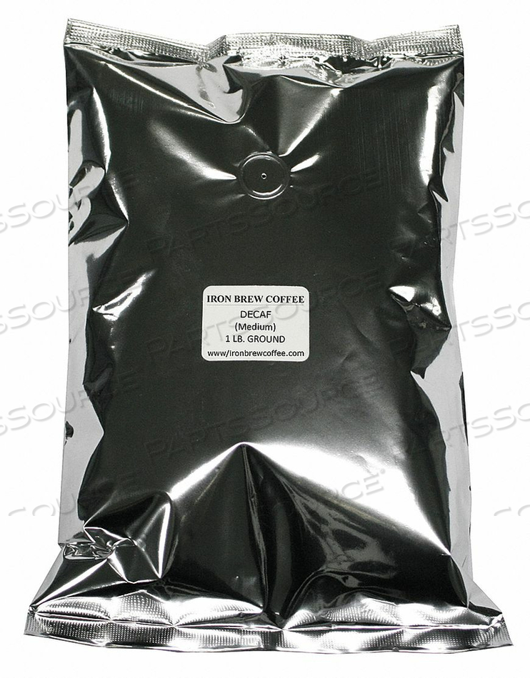 COFFEE ARABICA DECAFF GROUND PK8 by Iron Brew Coffee COFFEE ARABICA DECAFF GROUND PK8 by Iron Brew Coffee