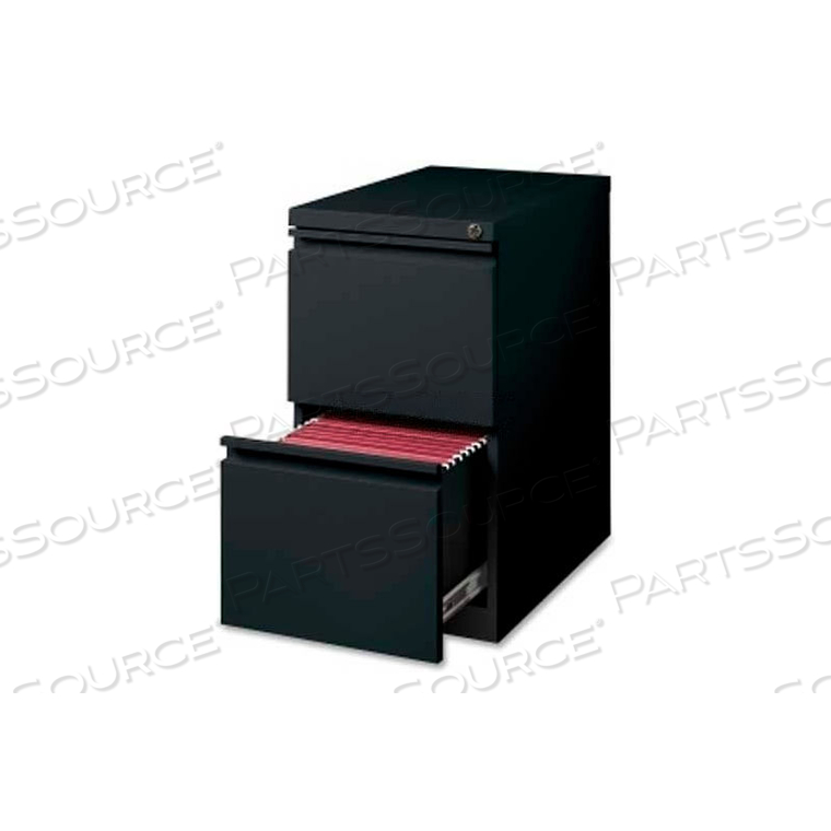 2-DRAWER MOBILE FILE PEDESTAL,15"W X 22.9"D X 27-3/4"H, BLACK by Lorell 2-DRAWER MOBILE FILE PEDESTAL,15"W X 22.9"D X 27-3/4"H, BLACK by Lorell