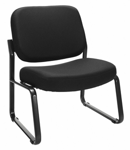 ARMLESS CHAIR BLACK FABRIC/PLASTIC/METAL by OFM Inc