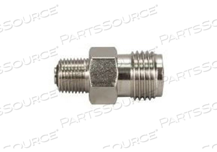 ADAPTER, DISS MALE X 1/8 IN MNPT, OXYGEN, WITH CHECK VALVE by Precision Medical, Inc.