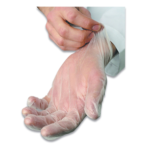 V5101 SERIES LATEX-FREE POWDERED VINYL GLOVES, 3 MIL, SMALL, CLEAR, 100/BOX by Ambitex