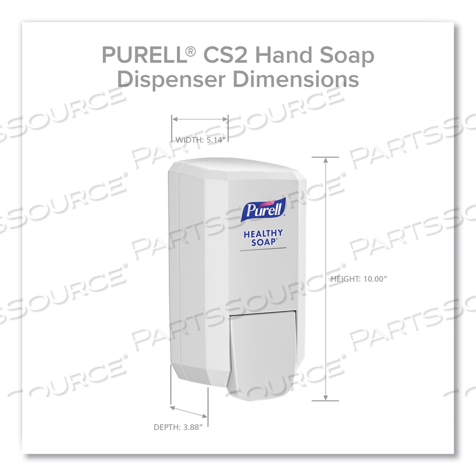 CS2 HAND SANITIZER DISPENSER, 1,000 ML, 5.14 X 3.83 X 10, WHITE by Purell