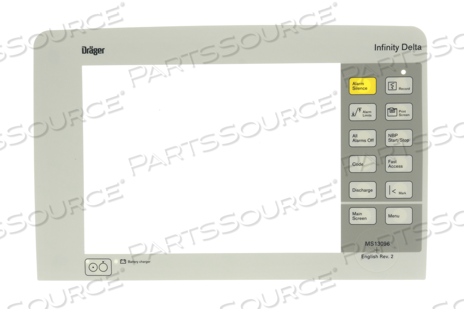 E/M SPRING ASSEMBLY LABEL, ENGLISH FOR DELTA by Draeger Inc.
