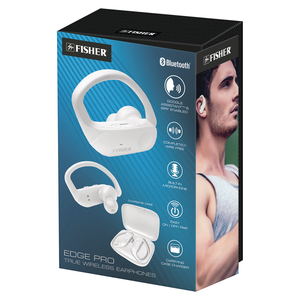 EDGE PRO TRUE WIRELESS EARPHONES, WHITE by Fisher