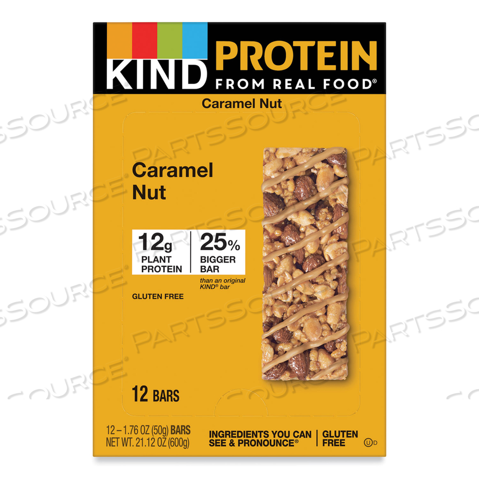 PROTEIN BARS, TOASTED CARAMEL NUT, 1.76 OZ, 12/PACK 