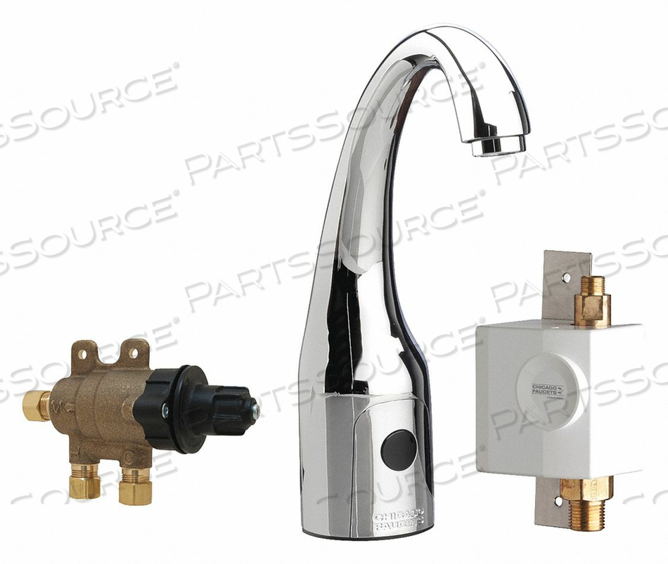 HYTRONIC CURVE SINK FAUCET WITH DUAL 