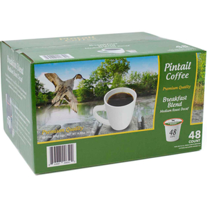 BREAKFAST BLEND DECAFFIENATED, MEDIUM ROAST, 0.53 OZ., 48 K-CUPS/BOX by Pintail Coffee, Inc.