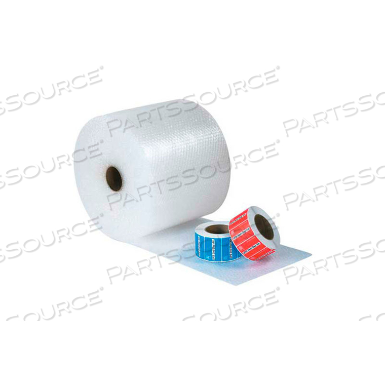 UPSABLE BUBBLE ROLLS 12" X 188' X 5/16", NON-PERFORATED, CLEAR, 4/PACK by Box Packaging Inc