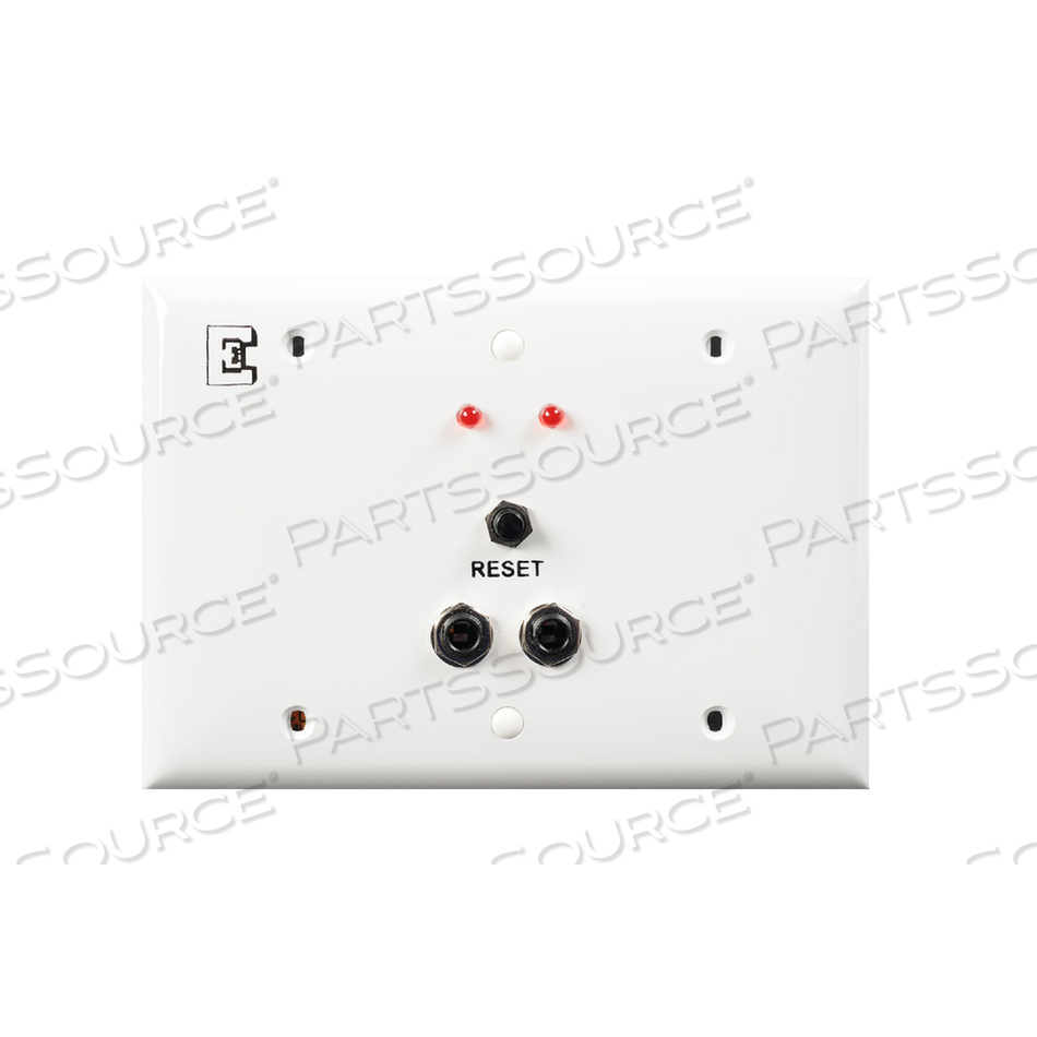 PATIENT STATION, 3-GANG DUAL, ENGINEERED ELECTRONICS, WHITE, PVC, DUAL JACK TYPE by Crest Healthcare