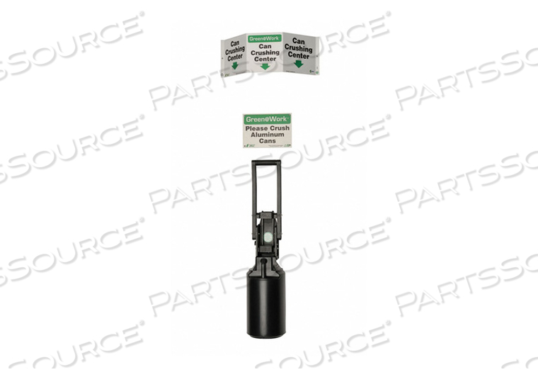 CAN CRUSHER KIT WITH SIGN by ZING Green Safety Products