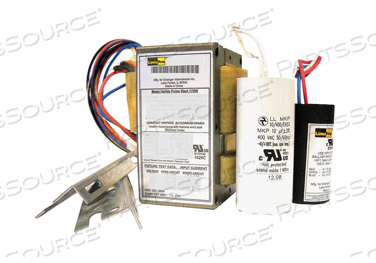 LUMAPRO(R), MAGNETIC, HID BALLAST KIT, BALLAST START TYPE PULSE, ANSI CODE M141, METAL HALIDE BALLAST BULB TYPE, NUMBER OF BULBS SUPPORTED 1 by Lumapro Products
