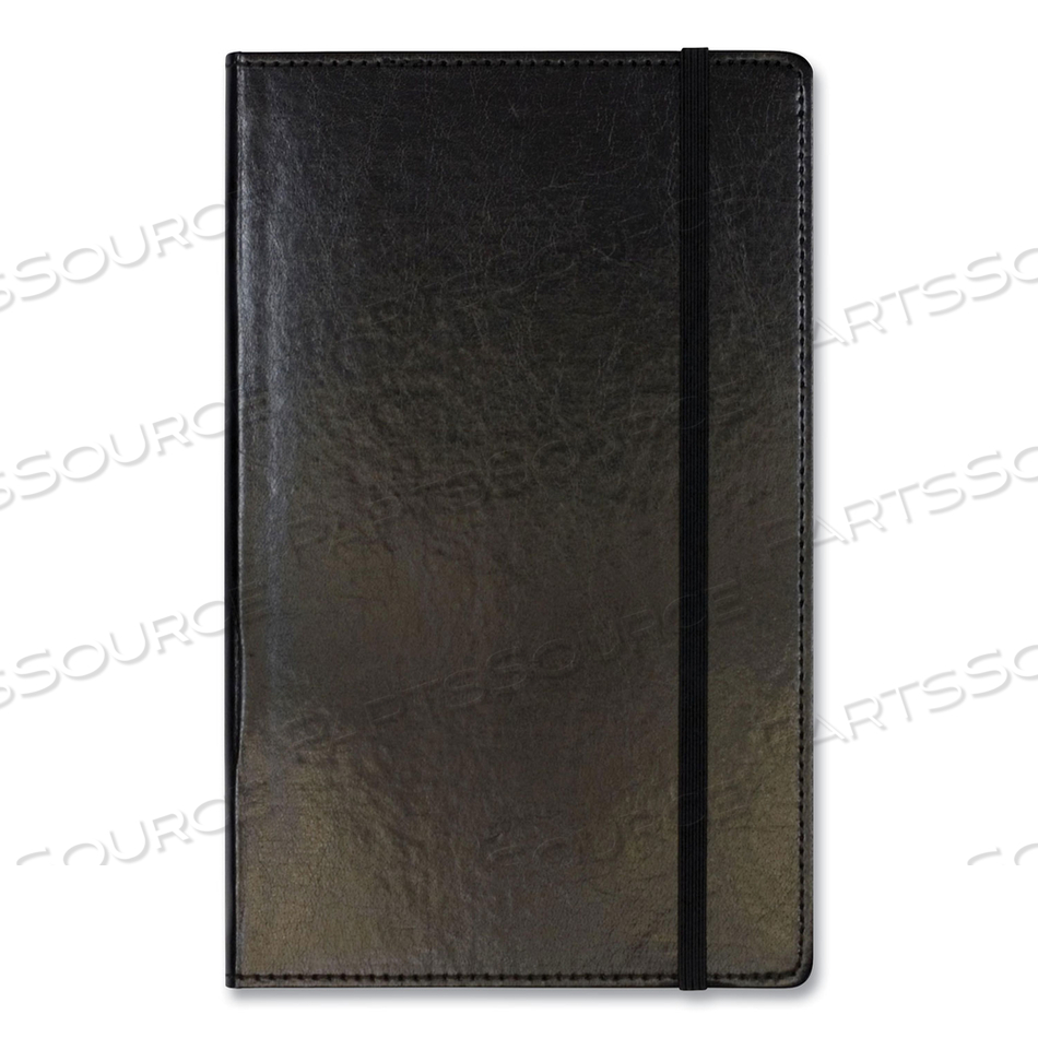BONDED LEATHER JOURNAL, 1 SUBJECT, NARROW RULE, BLACK COVER, 8.25 X 5, 240 SHEETS by Markings by C.R. Gibson BONDED LEATHER JOURNAL, 1 SUBJECT, NARROW RULE, BLACK COVER, 8.25 X 5, 240 SHEETS by Markings by C.R. Gibson