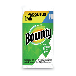 SELECT-A-SIZE KITCHEN ROLL PAPER TOWELS, 2-PLY, 5.9 X 11, WHITE, 98 SHEETS/ROLL, 24 ROLLS/CARTON by Bounty