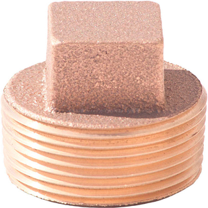 1 IN. LEAD FREE BRASS PLUG - MNPT - 125 PSI - IMPORT by Merit Brass Company