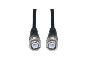 ETHERNET COAXIAL CABLE, BLACK, 20 AWG CABLE, BNC MALE PLUG, BNC MALE PLUG, COPPER CONDUCTOR, MEETS ROHS, 15 FT by CableWholesale