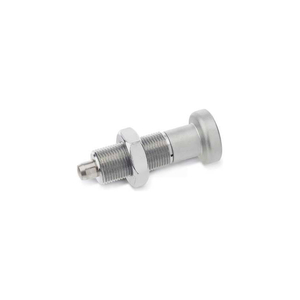 INDEXING PLUNGER W/ FULL THREAD & SS KNOB LOCK NUT SS 8.0X21.0N PRESSURE M12X1.5 THREAD 6X6MM PIN by J.W. Winco INDEXING PLUNGER W/ FULL THREAD & SS KNOB LOCK NUT SS 8.0X21.0N PRESSURE M12X1.5 THREAD 6X6MM PIN by J.W. Winco