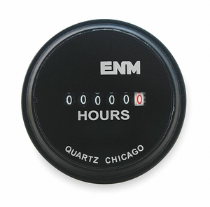 HOUR METER ELECTRICAL 2.31 IN ROUND by ENM