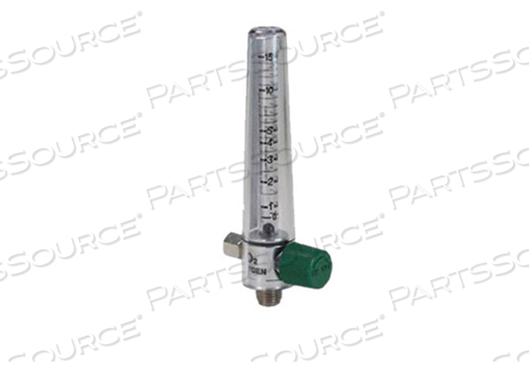 COMPACT OXYGEN FLOWMETER, 0 TO 15 LPM FLOW, POLYCARBONATE HOUSING, ALUMINUM BODY, PURITAN BENNETT, 50 PSI, 70 DEG F, CHROME PLATED by Precision Medical, Inc. COMPACT OXYGEN FLOWMETER, 0 TO 15 LPM FLOW, POLYCARBONATE HOUSING, ALUMINUM BODY, PURITAN BENNETT, 50 PSI, 70 DEG F, CHROME PLATED by Precision Medical, Inc.