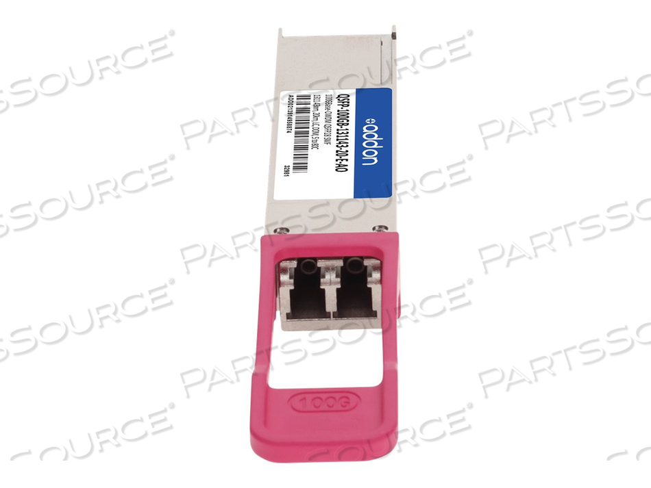ADDON, QSFP28 TRANSCEIVER MODULE, 100 GIGABIT ETHERNET, 100GBASE-OWDM, LC SINGLE-MODE, UP TO 12.4 MILES, 1311.43 NM, TAA COMPLIANT by ADDON