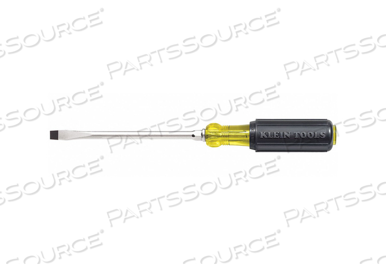 1/4 IN KEYSTONE SCREWDRIVER, 4 IN ROUND SHANK by Klein Tools