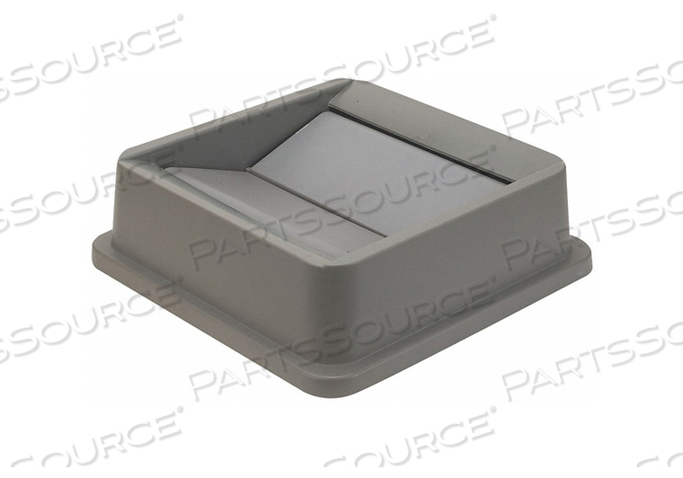 GRAINGER TRASH CAN TOP, FOR 23 GAL CNTNR CAP, 16 1/4 IN WD/DIA, DROP, PLASTIC, GRAY, 4PGR1, SQUARE by Tough Guy GRAINGER TRASH CAN TOP, FOR 23 GAL CNTNR CAP, 16 1/4 IN WD/DIA, DROP, PLASTIC, GRAY, 4PGR1, SQUARE by Tough Guy