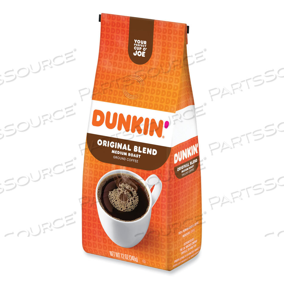 ORIGINAL BLEND COFFEE, DUNKIN ORIGINAL, 12 OZ BAG 