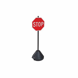 MAGIC MASTER XL-PORTABLE POLE ROLLING SIGN BASE, 60" POLE, BLACK by Joseph Struhl Co., Inc.