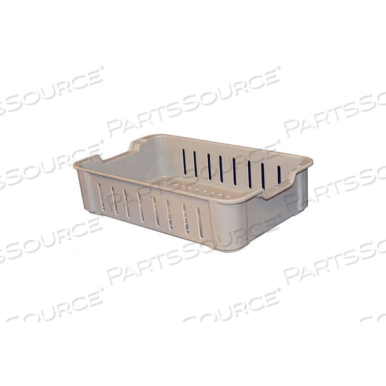 TOTELINE STACKING WASH BOX 819048 - 17-3/4"L X 10-1/2"W X 4-1/8"H, GRAY by Molded Fiberglass