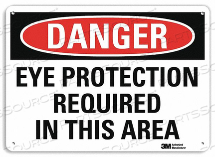 DANGER SIGN 14 W 10 H 0.040 THICKNESS by Lyle Signs Inc.