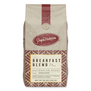 PREMIUM COFFEE, WHOLE BEAN, BREAKFAST BLEND by PapaNicholas Coffee