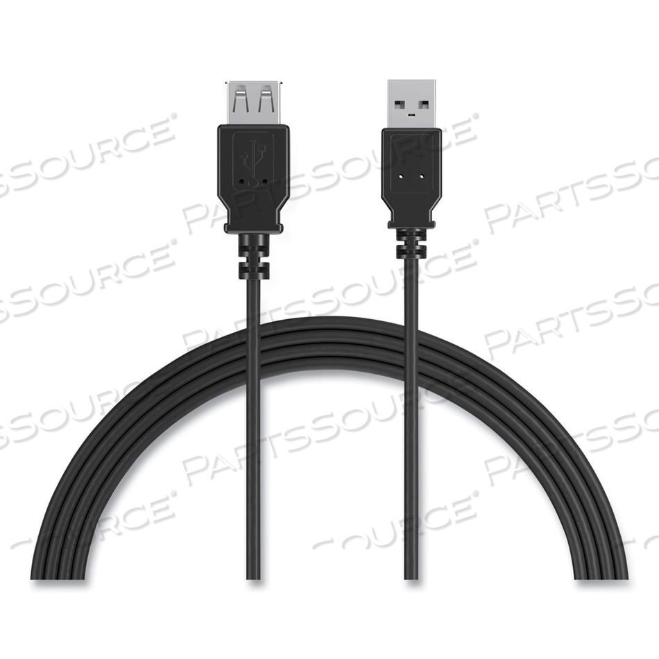 USB 2.0 EXTENSION CABLE, 6 FT, BLACK by NXT Technologies